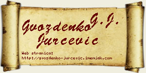 Gvozdenko Jurčević vizit kartica